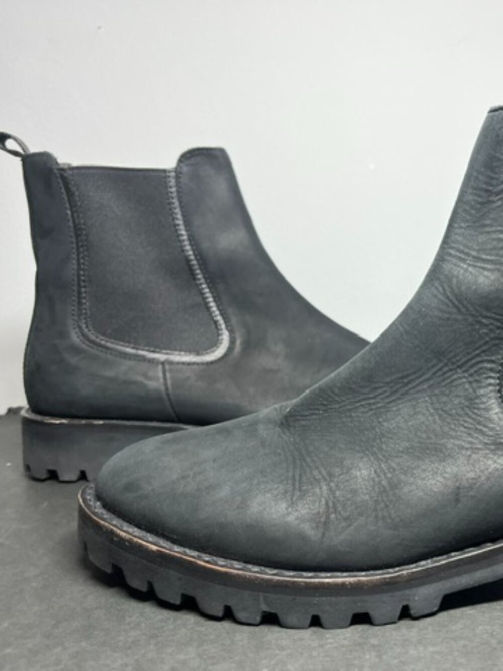 Thursday Legend Boot, Black Suede Pull-On - Size 10